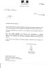 Lettre du Cabinet de Monsieur le Premier ministre