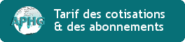 Télécharger le tarif des cotisations et des abonnements